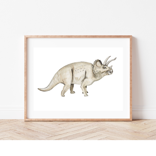 Triceratops Print.