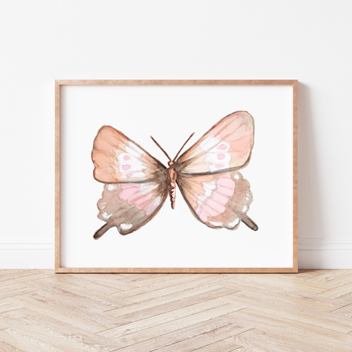 Earthy Butterfly Print.