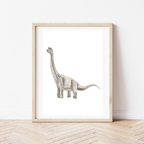 Brachiosaurus Print.