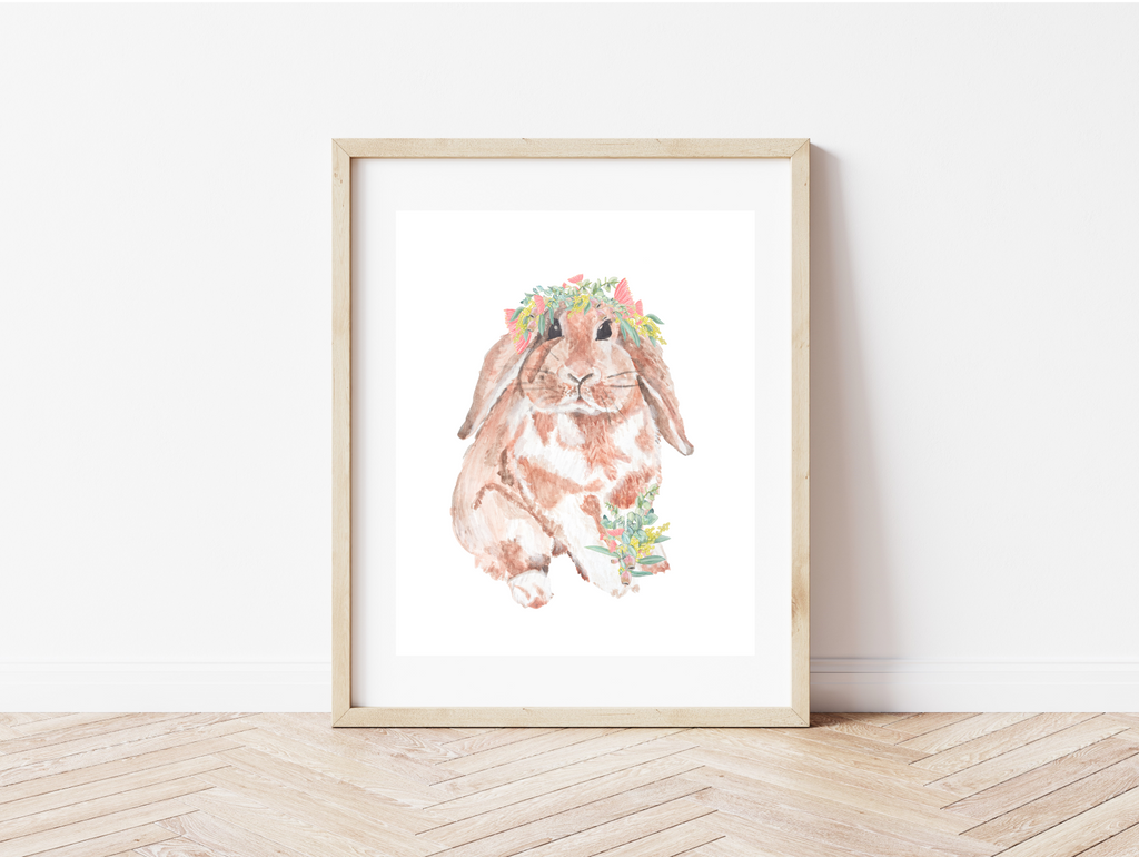 Flora & Fauna Bunny Print.